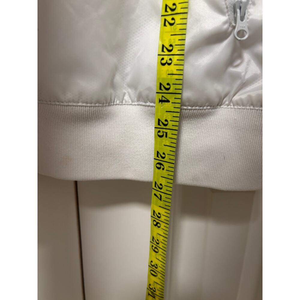 Nike White Medium Hooded Windbreaker Jacket - Picture 4 of 7